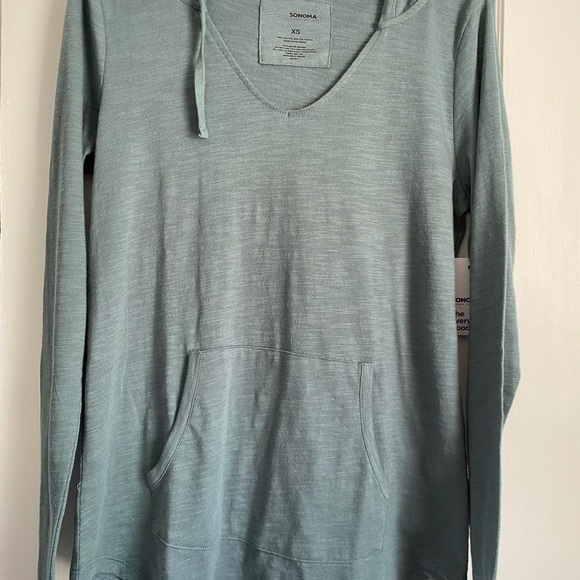 NWT Sonoma V Neck Hoodie- XS - Picture 2 of 4